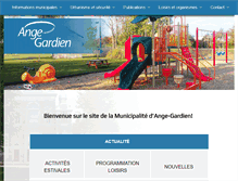 Tablet Screenshot of municipalite.ange-gardien.qc.ca